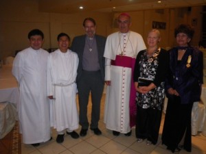 The Dean, Tricia, Bishop Camillo and others
