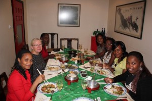 Meal with Kenyans